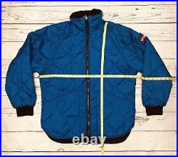 Polo Ralph Lauren Men's Blue Hunting Quilted Jacket Full Zip Fleece Lined Size L