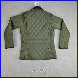 Polo Ralph Lauren Mens Quilted Hunting Shooting Field Coat Size Medium Green