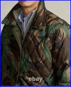 Polo Ralph Lauren Mens Reversible Quilted Camo Barn Jacket Green 2XL NWT $328
