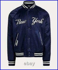 Polo Ralph Lauren NY Yankees Baseball Jacket Navy Blue Medium M