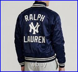 Polo Ralph Lauren NY Yankees Baseball Jacket Navy Blue Medium M