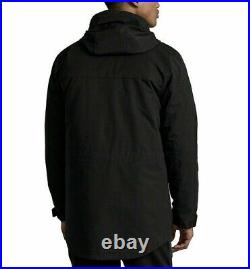 Polo Ralph Lauren Twill Nylon Hooded Coat Mens Large Black Anorak Softshell