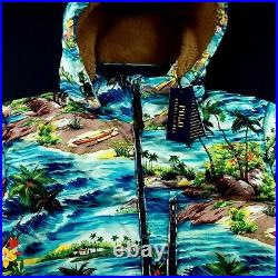 Polo Ralph Packable Down Puffer Hooded Jacket Lauren Hawaiian Tropical $398 XL