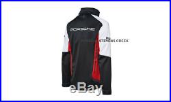 Porsche MOTORSPORT Men's Soft Shell Jacket White Black Red Porsche Design