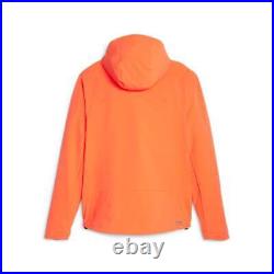 Puma Seasons Softshell FullZip Jacket Mens Orange Casual Athletic Outerwear 5241