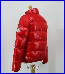 Pyrenex Mens Red Shiny Vintage Mythic Padded Down Jacket Hooded Coat Rrp £395 Ad