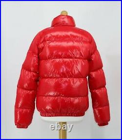 Pyrenex Mens Red Shiny Vintage Mythic Padded Down Jacket Hooded Coat Rrp £395 Ad