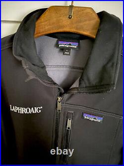 RARE Patagonia Sidesend Jacket Men's Size L in Black LAPHROAIG Logo