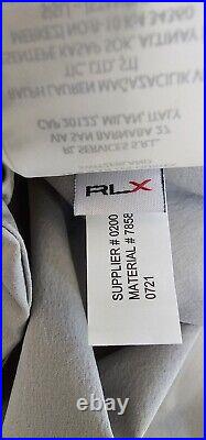 RLX Ralph Lauren Golf Zip Stretch Windbreaker Med Gray Jacket Packable