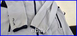 RLX Ralph Lauren Golf Zip Stretch Windbreaker Med Gray Jacket Packable