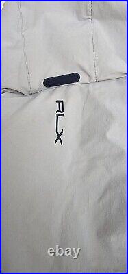 RLX Ralph Lauren Golf Zip Stretch Windbreaker Med Gray Jacket Packable