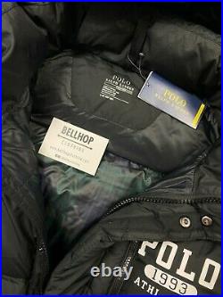 Ralph Lauren Long Ripstop Puffer Padded Down Coat Jacket Black Large L / XL