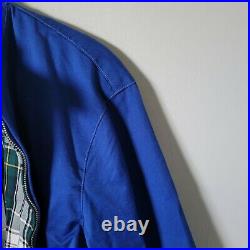Ralph Lauren Polo Full Zip Barracuda Harrington Blue Jacket Mens Size Small