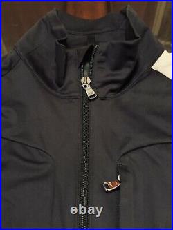 Ralph Lauren RLX Size Medium Soft Shell Alpine Tech Jacket Black Full Double Zip