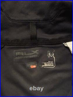 Ralph Lauren RLX Size Medium Soft Shell Alpine Tech Jacket Black Full Double Zip