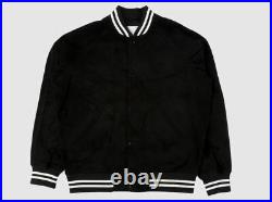 Rare Limited Brand New Supreme Suede Varsity Jacket Black Size Large Ss17