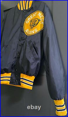 Rare Vintage New York Great Neck Bruins Jacket (unisex) Size M