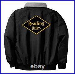 Reading Lines Railroad Embroidered Jacket Front and Rear 40r