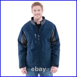 RefrigiWear Men's Insulated Softshell Jacket Water-Resistant Windproof Shell