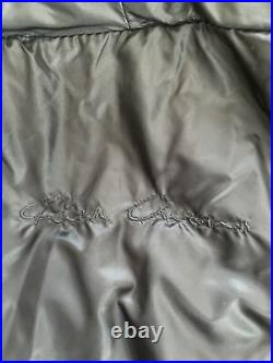 Rick Owens Black Silky Padded Asymmetrical Full Zip Jacket Size S $660 Nwot