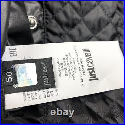 Roberto Cavalli Mens Iconic Reversible Quilt Nylon Black Jacket Size M RRP £495