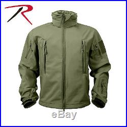 Rothco 9745 Waterproof Special OPS Tactical SoftShell Jacket with Watch Cap Olive