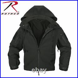 Rothco 9767 Military Waterproof Black Special Ops Tactical Softshell Jacket