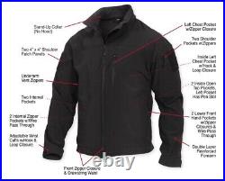 Rothco Stealth Ops Soft Shell Tactical Jacket Black