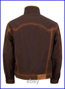 STS Ranchwear Mens Brumby Enzyme Brown Polyester Softshell Jacket