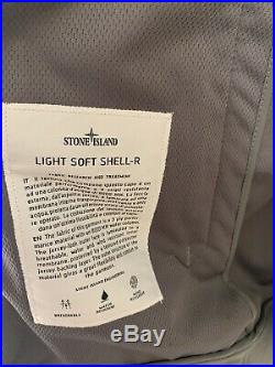 Sale Price! Stone Island Soft Shell-r Grey Jacket Size Small 721540927 Rrp £470