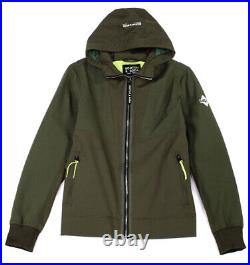 Scotch & Soda Softshell Hooded Jacket Green Colorblocked Size Small $248