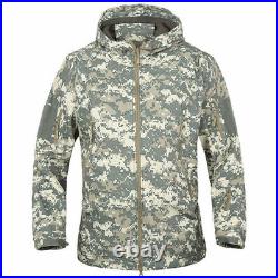 Shark Skin Soft Shell Military Tactical Jacket Men Waterproof Winter Warm Coat