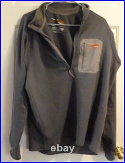 Sitka Quarter Zip Pullover Fleece Soft Shell Jacket Softshell Sweater 1/4