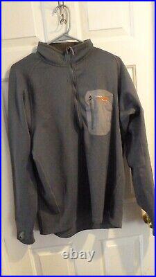 Sitka Quarter Zip Pullover Fleece Soft Shell Jacket Softshell Sweater 1/4