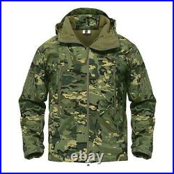 Skin Soft Shell Men's Military Jackets Coat Tops Waterproof Tactical Alamein New
