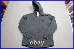 Snap-on Jacket Mens Large Gray Soft Shell Hooded Winter Mechanic Tools NWT