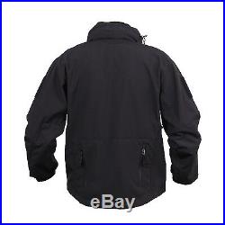 Soft shell jacket black ccw concealed carry tactical coat mens rothco 55385