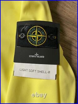 Stone Island Men's Soft Shell Jacket Lemon Yellow Retail $588 NWT Xxl 2xl