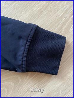Stone Island Soft Shell-R Hooded Navy Blue Hooded Bomber Zip Jacket Size- Medium