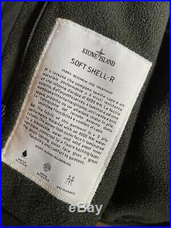 Stone Island Soft Shell R Jacket, Black, Size Medium, 100% Genuine