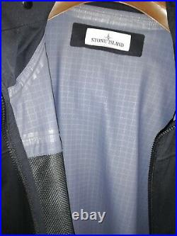 Stone Island Soft Shell R Jacket Grid Check Black Size XL