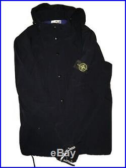 Stone Island Soft Shell R Jacket In Blue, Large