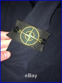 Stone Island Soft Shell R Jacket In Blue, Large