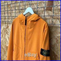 Stone Island Soft Shell-R Jacket, Rare Orange, Size L LARGE