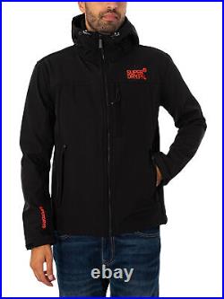 Superdry Men's Soft Shell Trekker Jacket, Black