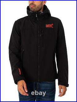 Superdry Men's Soft Shell Trekker Jacket, Black