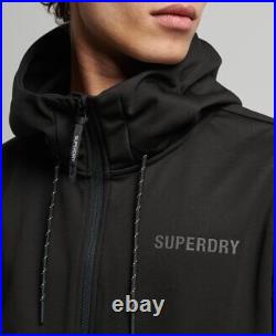 Superdry Men's Tech Soft Shell Track Jacket Black