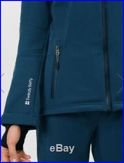 Sweaty Betty Exploration Softshell Ski Jacket Beetle blue size Medium BNWT