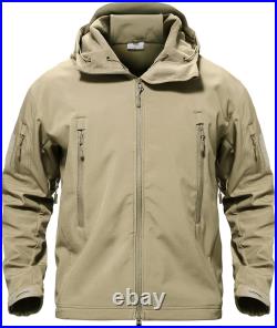 TACVASEN Men's Special Ops Military Tactical Soft Shell Jacket Coat