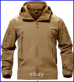 TACVASEN Men's Special Ops Military Tactical Soft Shell Jacket Coat